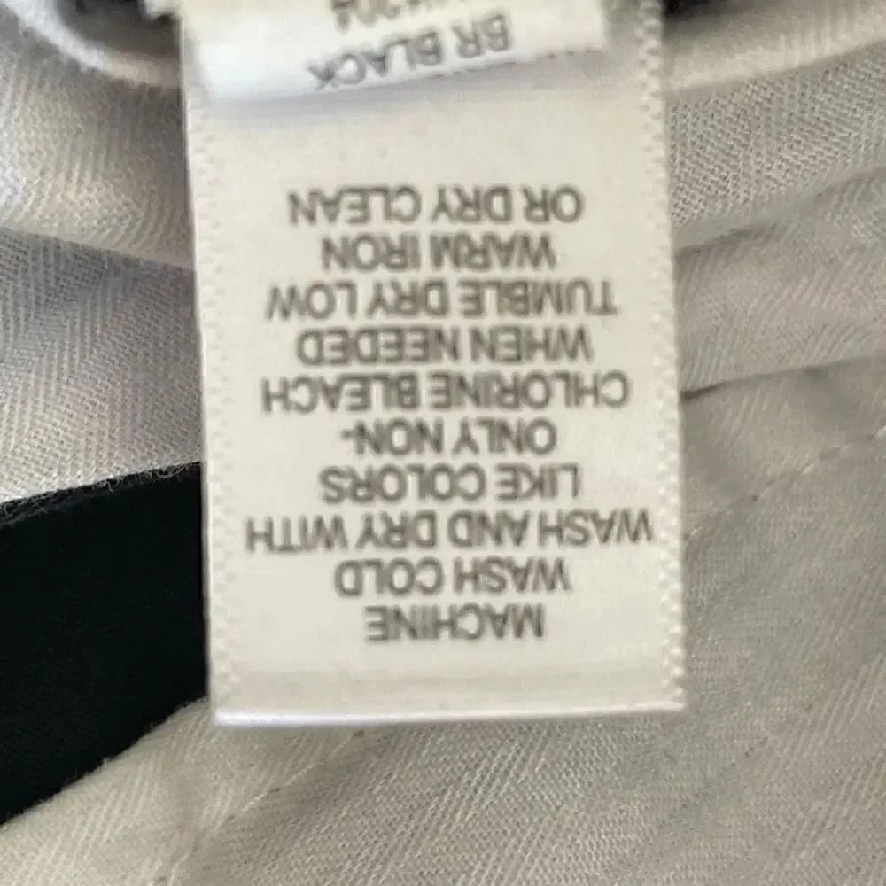 Banana Republic Black Lightweight Capri Mid-Rise Stretch Cotton SZ 2P # 1628 - Picture 8 of 11